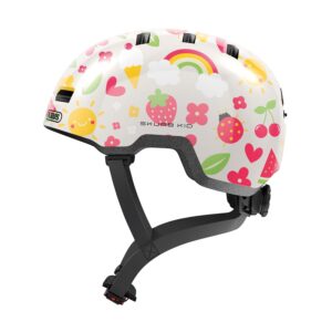 ABUS Skurb Kinderhelm - Robust, Skater-Look, Zopfplatz
