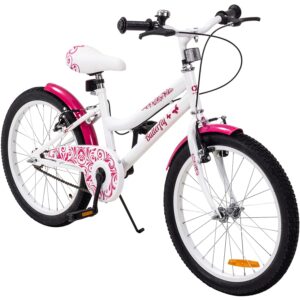 Actionbikes Butterfly Mädchenfahrrad, 20 Zoll, 6-9 Jahre