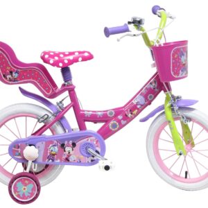 albri Unisex - Disney Minnie 16-Zoll Kinderfahrrad, Rosa