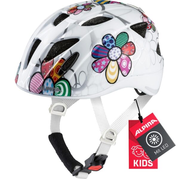 ALPINA XIMO Flash - Leichter, sicherer Kinderfahrradhelm mit LED