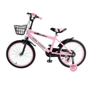 Areyourshop 18 Zoll Kinderfahrrad, verstellbar, Stahlrahmen