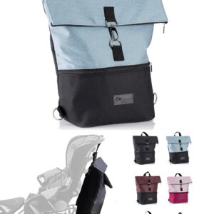 BambiniWelt Rucksack für Kinderfahrradsitz, universal kompatibel