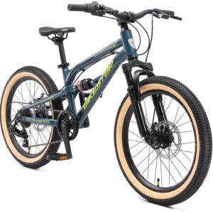 BIKESTAR Kinder-Aluminium-Mountainbike, 7-Gang Shimano, 20 Zoll