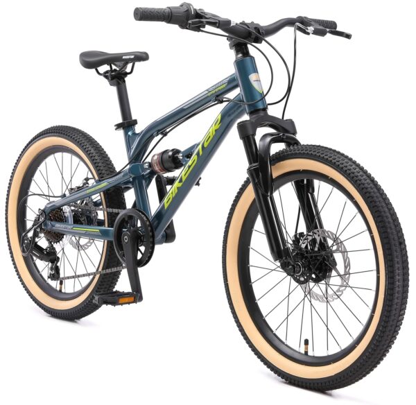 BIKESTAR Kinder-Aluminium-Mountainbike, 7-Gang Shimano, 20 Zoll