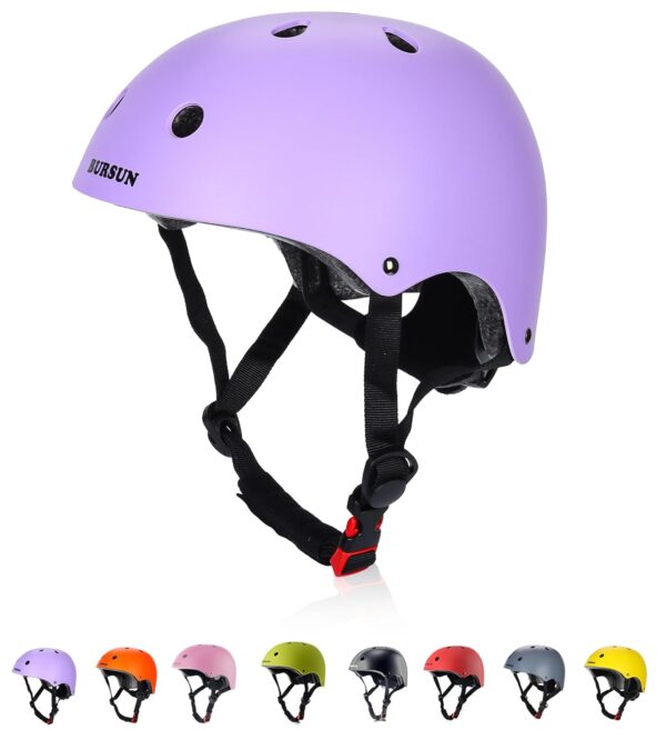 BURSUN Kinderhelm für Fahrrad, Roller, Skateboard