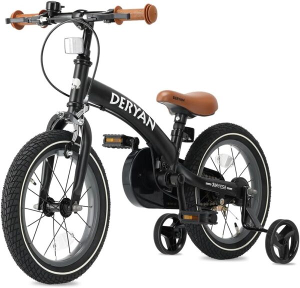 Deryan Luxus Kinderfahrrad 12 und 14 Zoll | 3-in-1