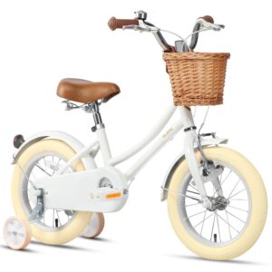 Glerc Mädchenfahrrad mit Korb, 3-10 Jahre, verschiedene Farben