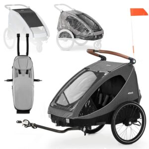 Hauck 2-in-1 Fahrradanhänger und Kinderwagen Set