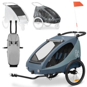 Hauck Dryk Duo Plus Kinder-Fahrradanhänger Set