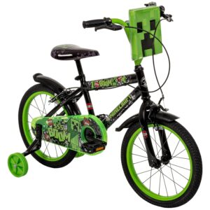 Huffy Minecraft Kinderfahrrad 16 Zoll, Schwarz