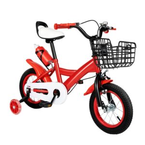 HUOMMGS Kinderfahrrad 12 Zoll, 2-4 Jahre, höhenverstellbar