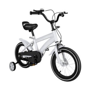 HUOMMGS Kinderfahrrad 14 Zoll mit Stabilisatoren