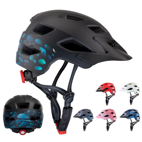 Kinder Fahrradhelm 48-57 cm, SIFVO, Abnehmbarer Visier