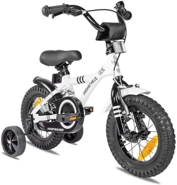 Prometheus Kinderfahrrad 3 Jahre - 12 Zoll Weiß