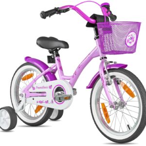 Prometheus Mädchenfahrrad 16 Zoll mit Stützrädern