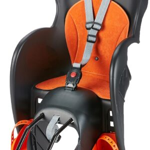 Prophete Kindersitz für Fahrradheck, Grau/Orange