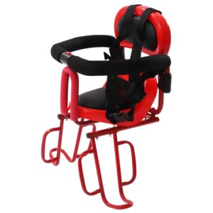 Rotes Fahrrad-Kindersitz hinten, universell, bis 30 kg