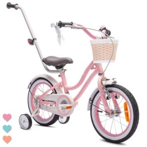 Sun Baby Mädchenfahrrad 12, 14, 16 Zoll, abnehmbare Schubstange