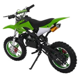 WSIKGHU 49cc Kinder Dirt Bike, 100kg Maximalbelastung (Grün)