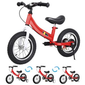 YBIKE 2 in 1 Kinder-Balancefahrrad, 1-7 Jahre, mit Bremse